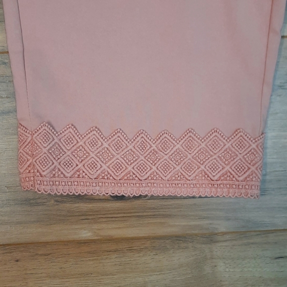 Napa Valley Blush Capri Pants with lace trim detail Size 16P New with tags - Picture 5 of 6